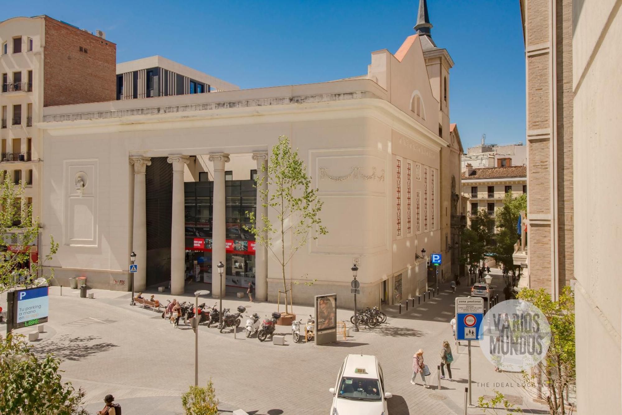 Bright Apt Para 4Pax En Gran Via-Plaza De Carmen E2 Madrid Exterior foto
