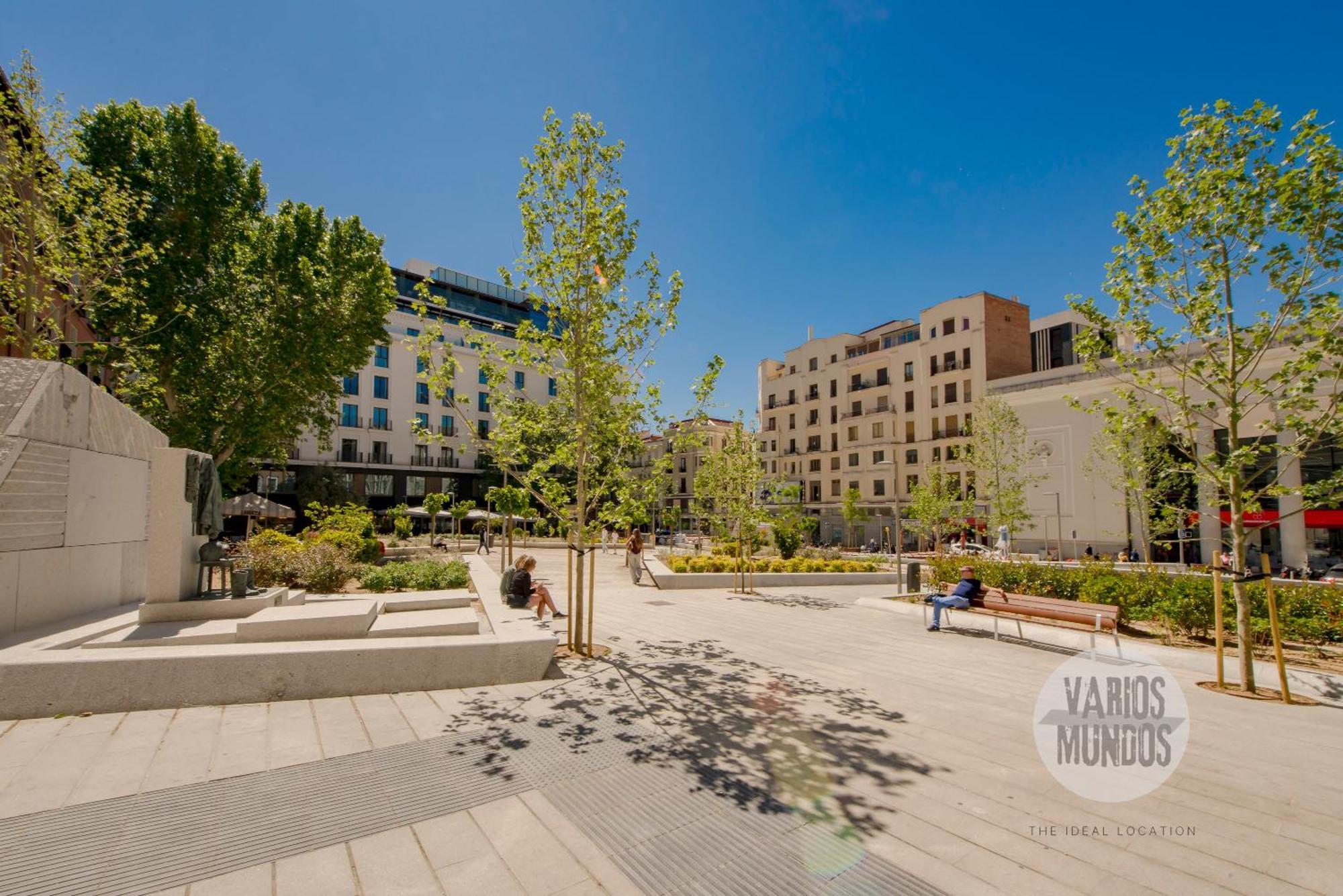 Bright Apt Para 4Pax En Gran Via-Plaza De Carmen E2 Madrid Exterior foto